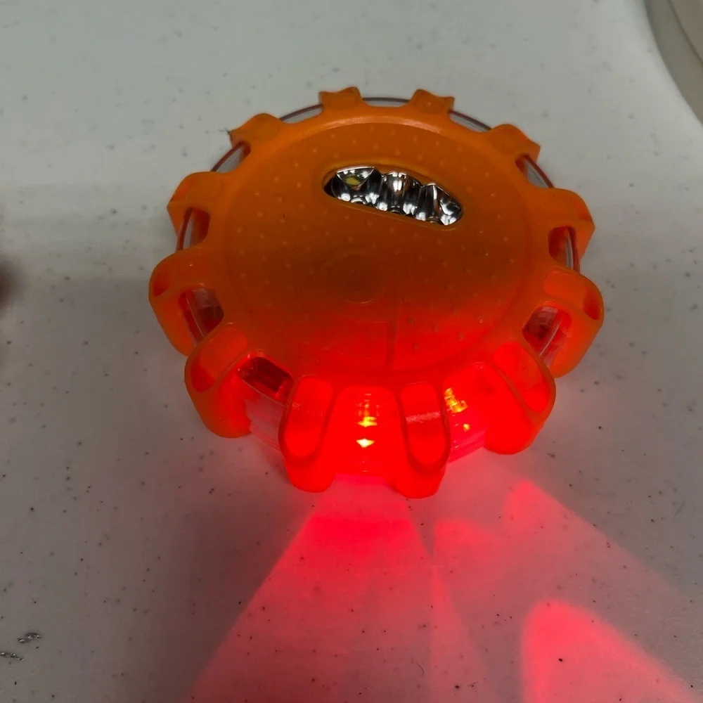 3 / 1TAC LED Road Flare Safety Disks - Picture 6 of 9